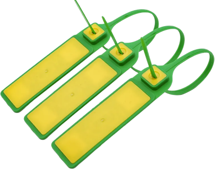 PP Disposable RFID Zip Tie Tag with Metal Clip