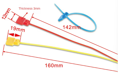 Mini ABS RFID Cable Tie Tag - detail view