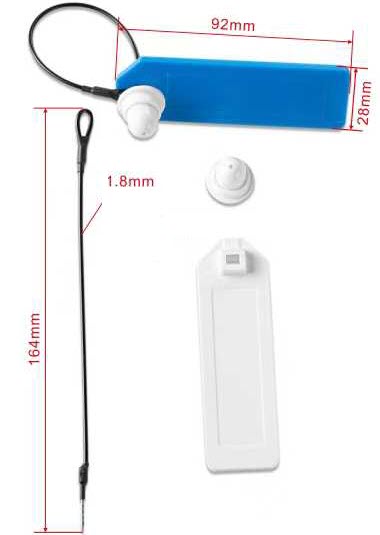 Reusable EAS RFID Cable Tie Tag - clasp detail
